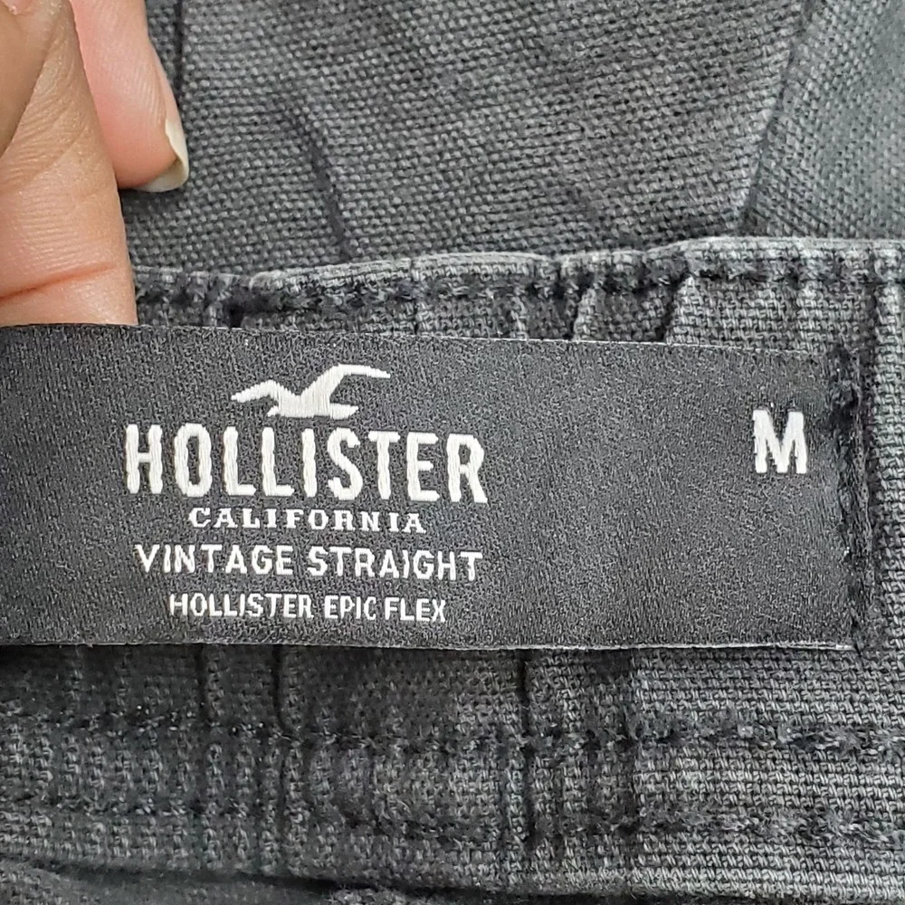 Hollister Men Pants M Black Jogger Vintage Straight Hollister Epic Flex 26
